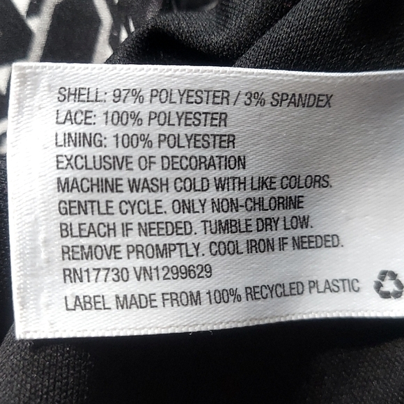 Xhilaration Sleeveless Lace Retro Stretch Midi Dress, Size Medium - Picture 7 of 9